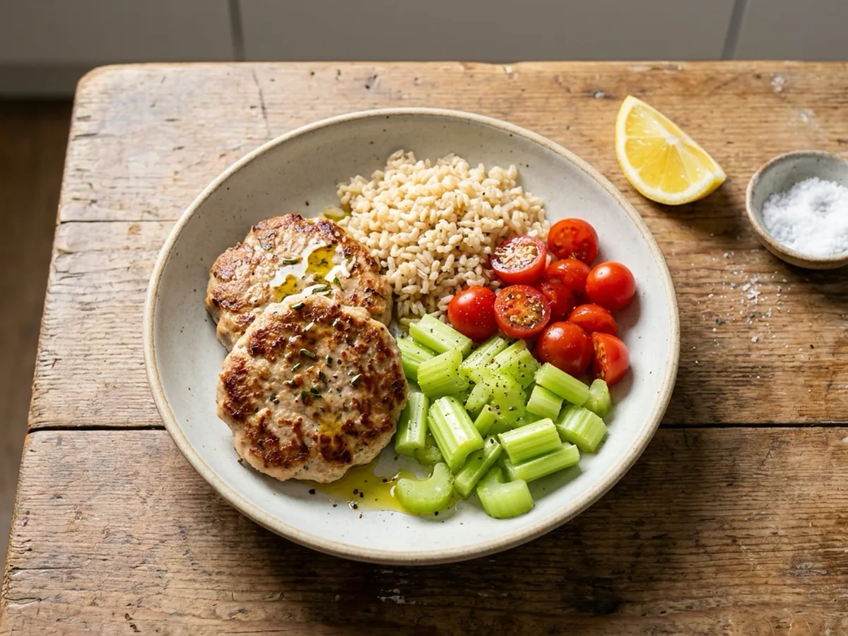 Fitness Turkey Patties Bowl