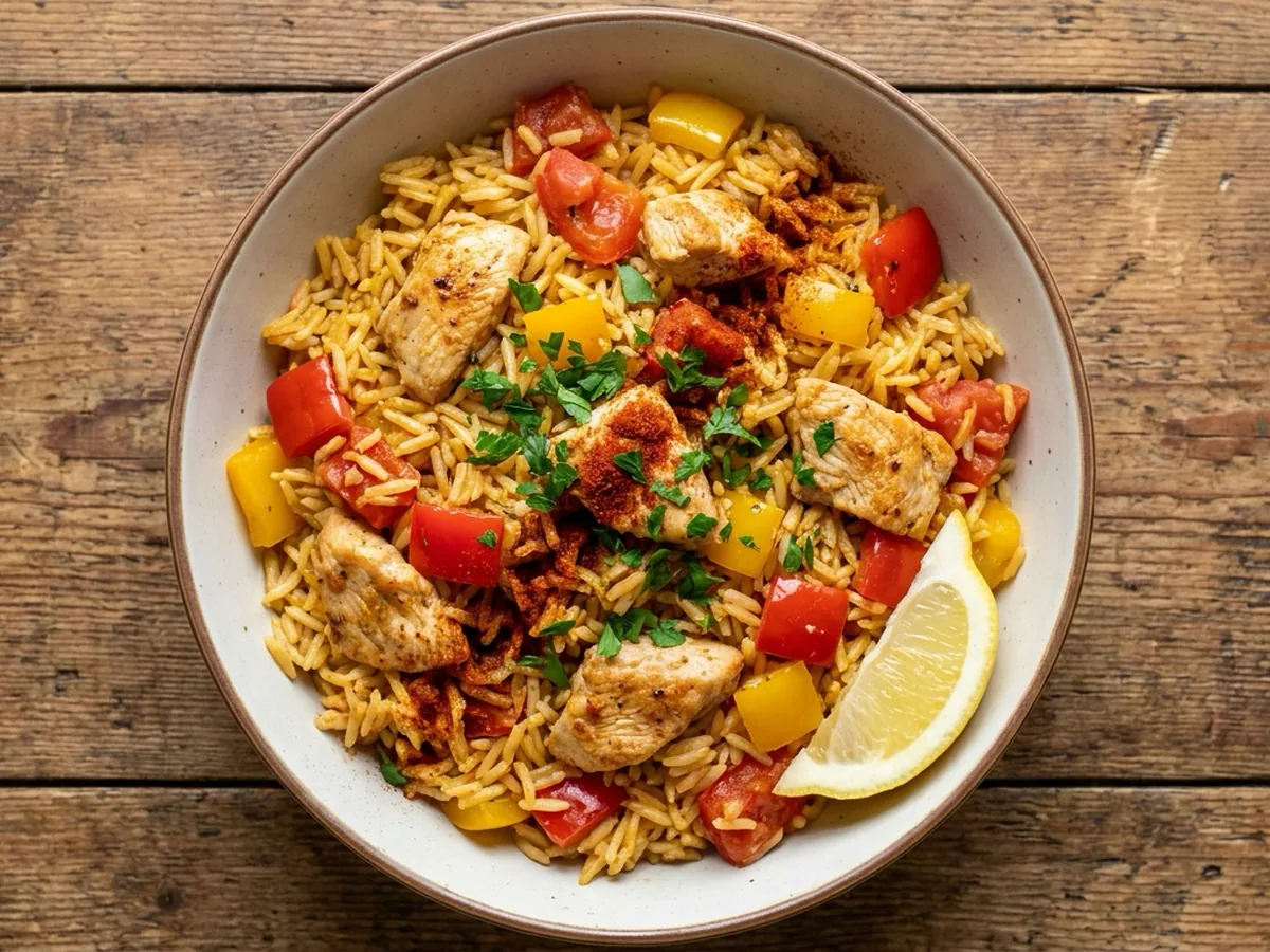 Spanish Paella Chicken Bowl