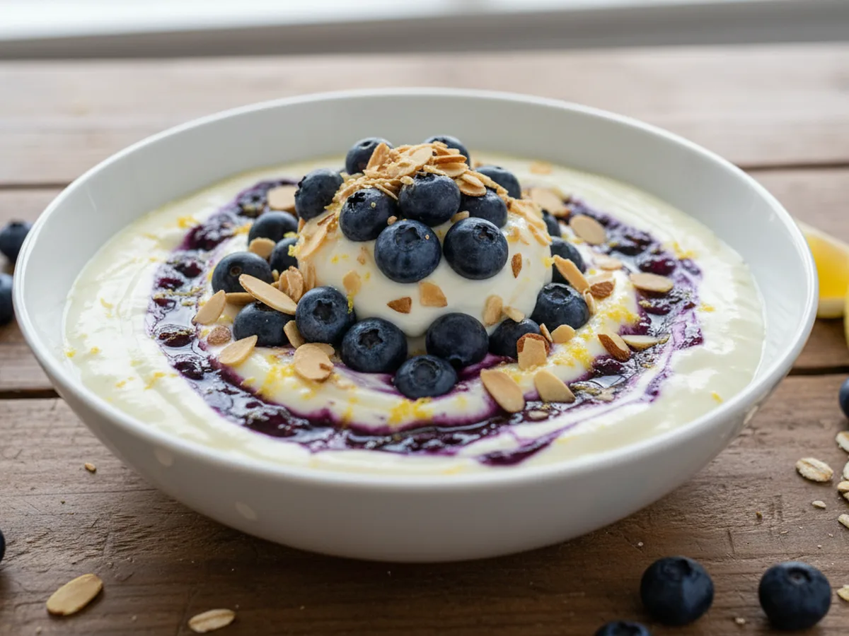 Lemon Yogurt Blueberry bowl